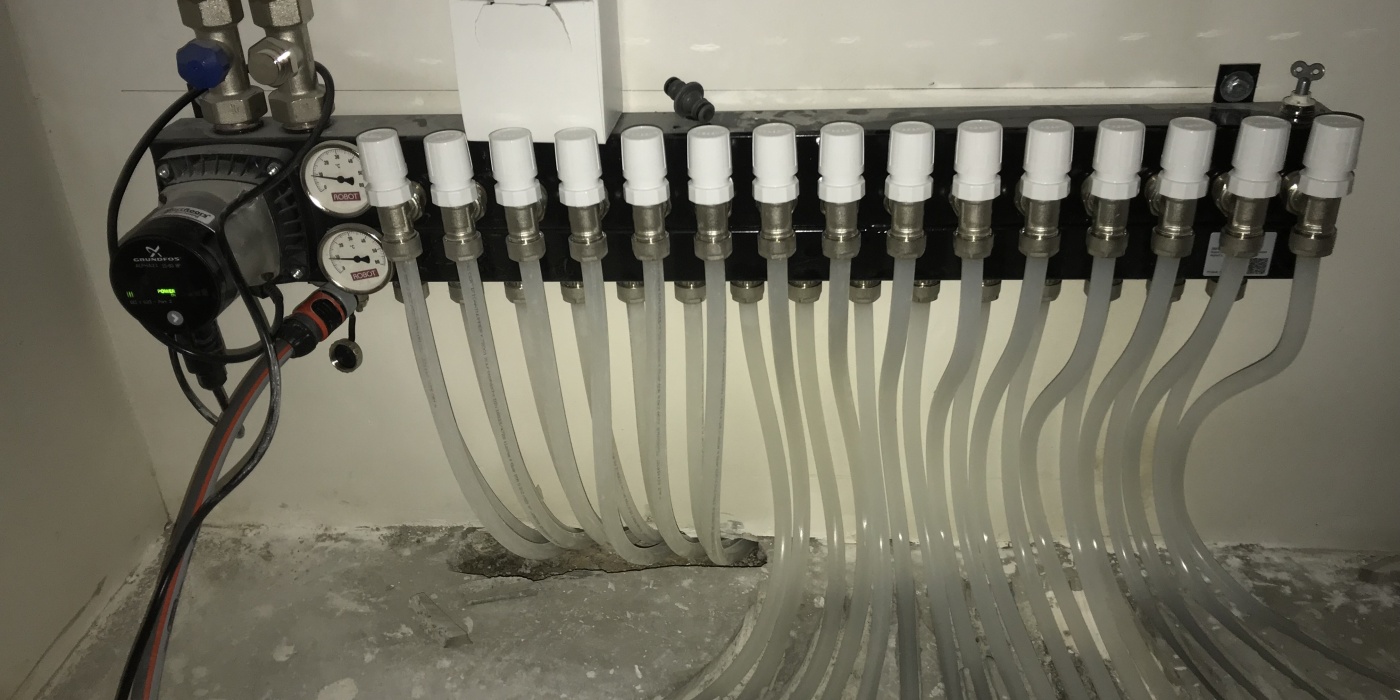 Kantoorruimte te Zwolle voorzien van vloerverwarming