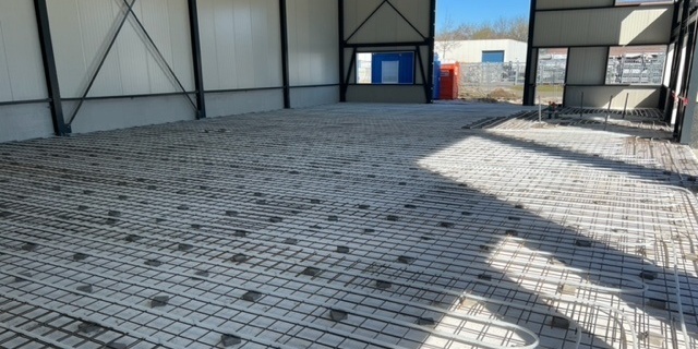 Vloerverwarming bedrijfshal Hoogeveen