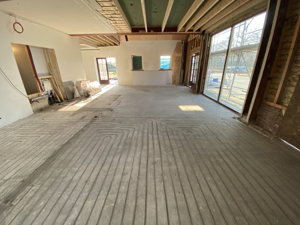 Ingefreesde vloerverwarming in Winshoten aangelegd door ComfortFloors